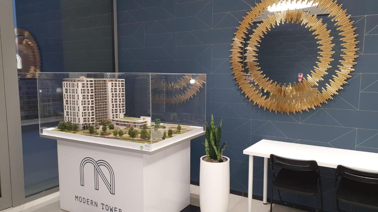 Apartament Bursztynowy Modern Tower กดิเนีย ภายนอก รูปภาพ
